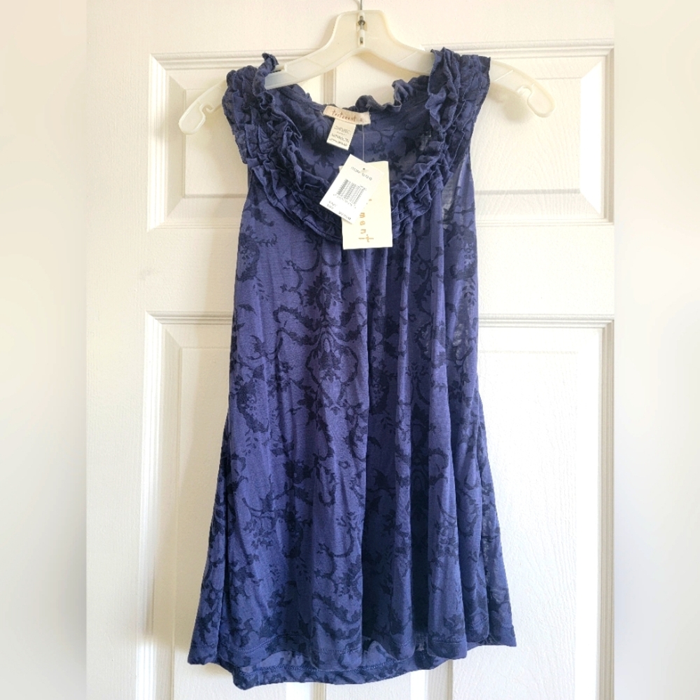 Testament new with tags flowy Navy blouse